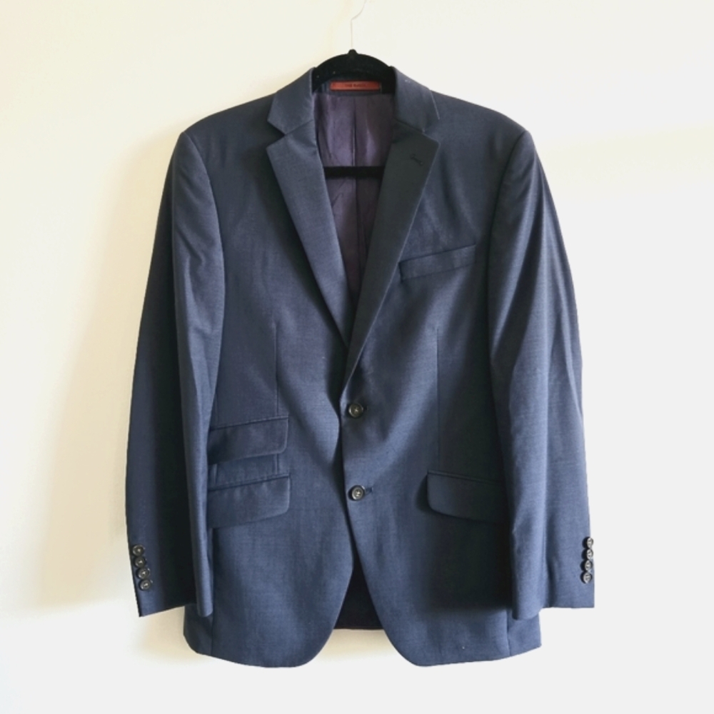 TED BAKER I 38R No Ordinary Joe CT Wool Blazer Suit Jacket I Navy